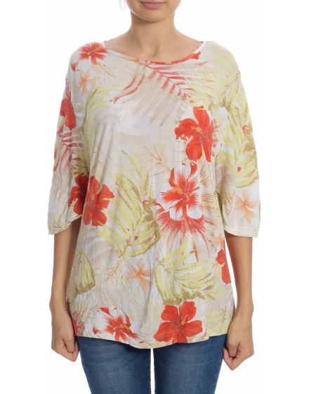 Дамска блуза с къс ръкав Delmod