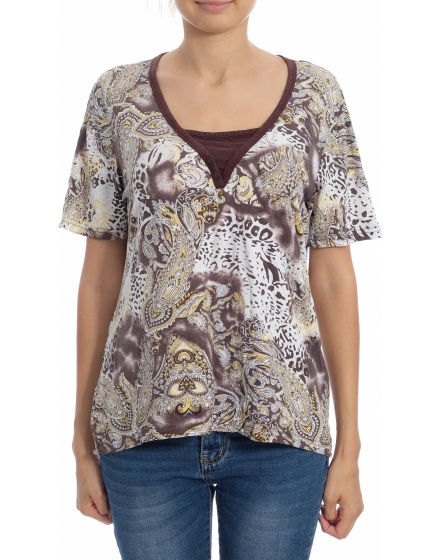 Дамска блуза с къс ръкав C.A.N.D.A