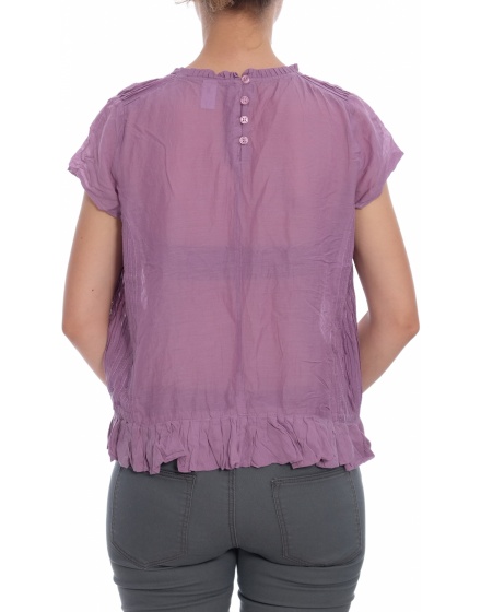 Дамска блуза с къс ръкав ZARA