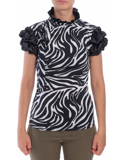 Дамска блуза с къс ръкав