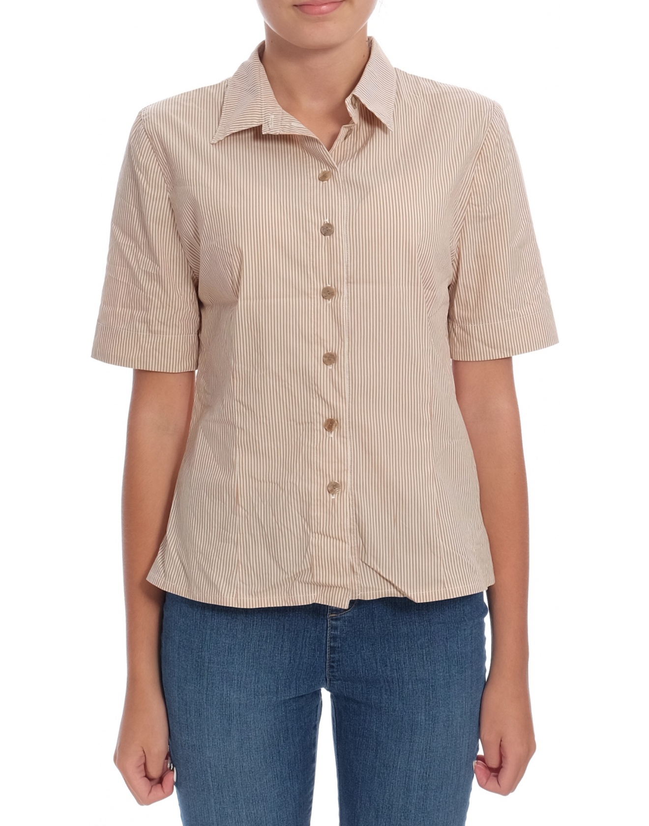 Дамска риза с къс ръкав