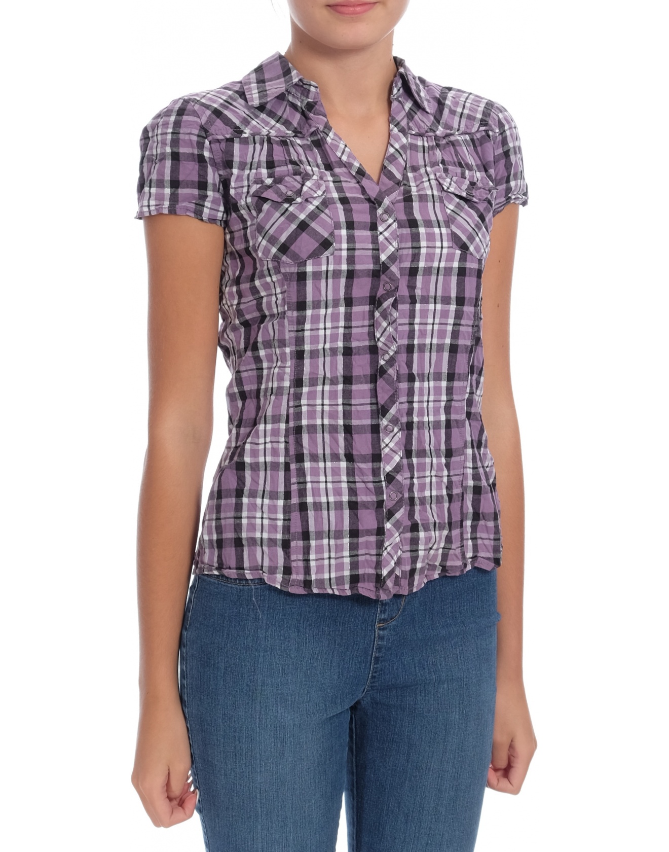 Дамска риза с къс ръкав Crash One