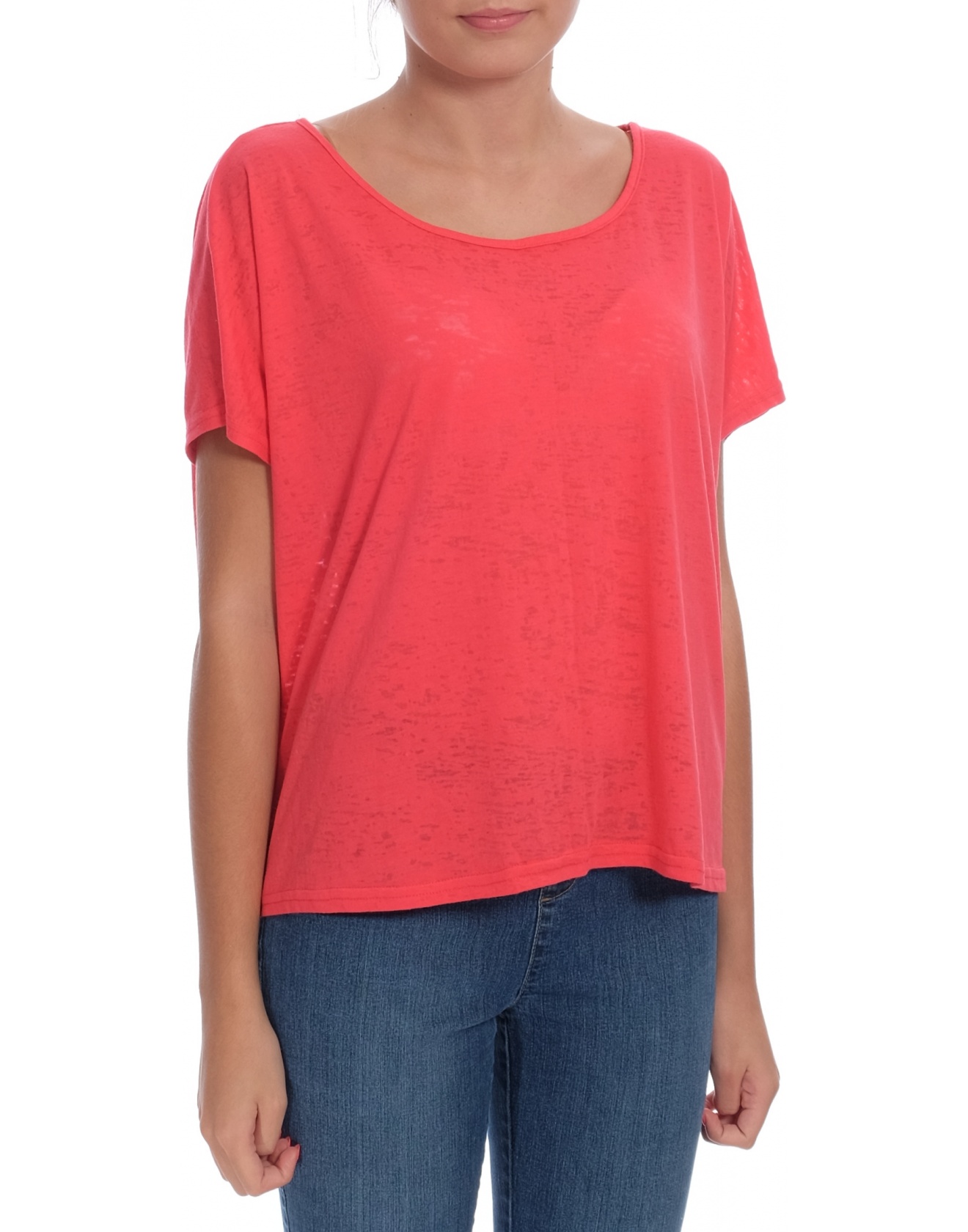 Дамска блуза с къс ръкав