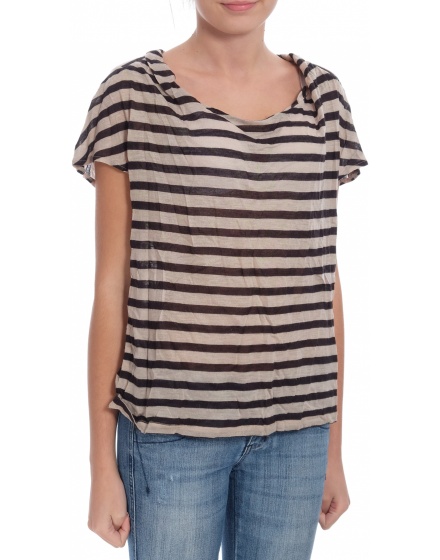 Дамска блуза с къс ръкав