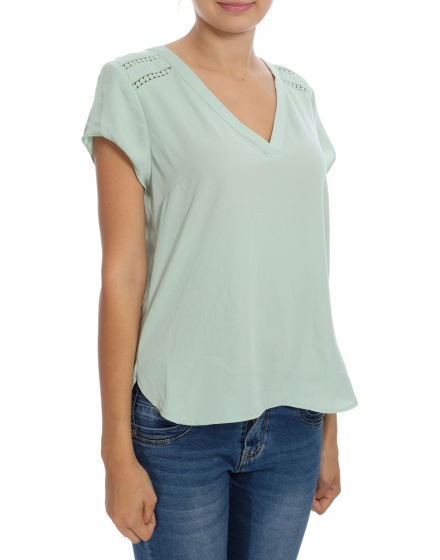 Дамска блуза с къс ръкав H&M