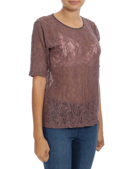 Дамска блуза с къс ръкав ZARA