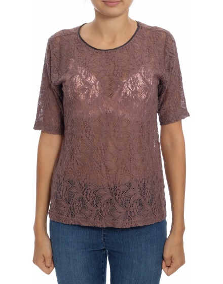 Дамска блуза с къс ръкав ZARA