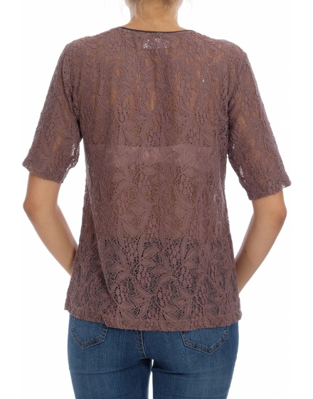 Дамска блуза с къс ръкав ZARA