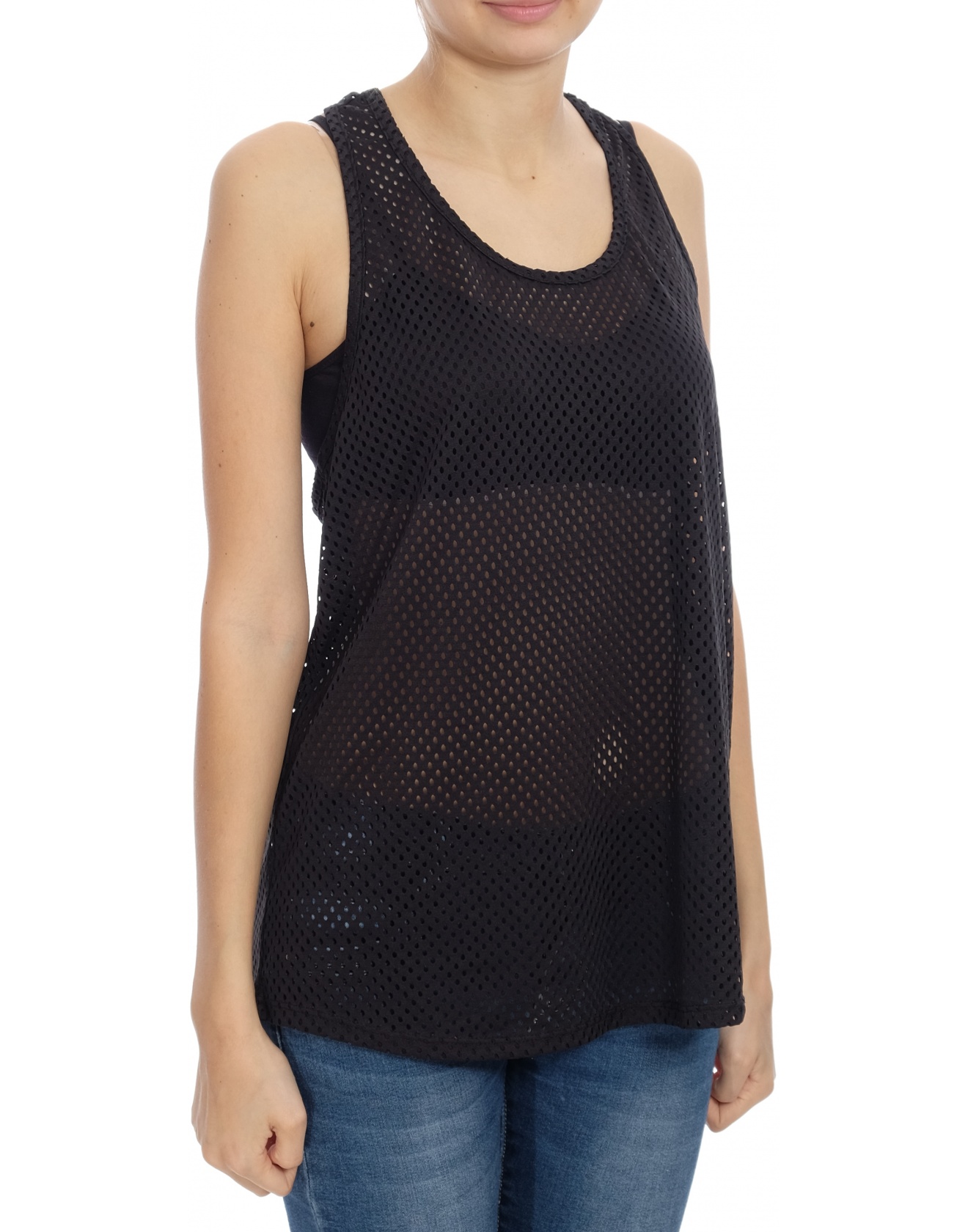 Мрежест топ H&M