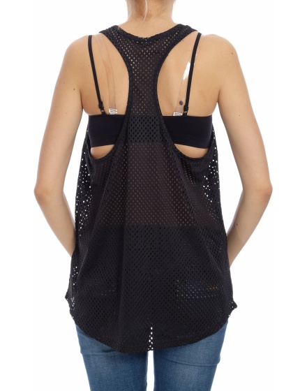 Мрежест топ H&M