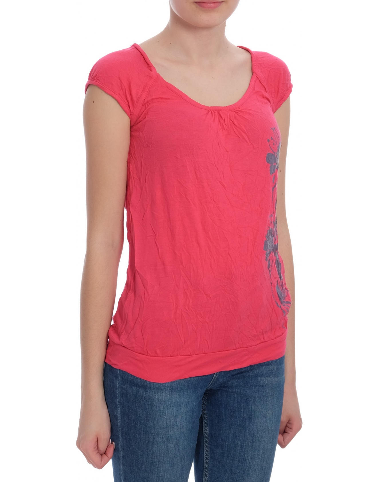 Дамска блуза с къс ръкав H&M