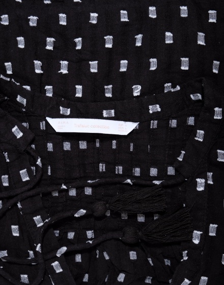 Дамска блуза с къс ръкав ZARA