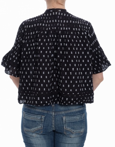 Дамска блуза с къс ръкав ZARA