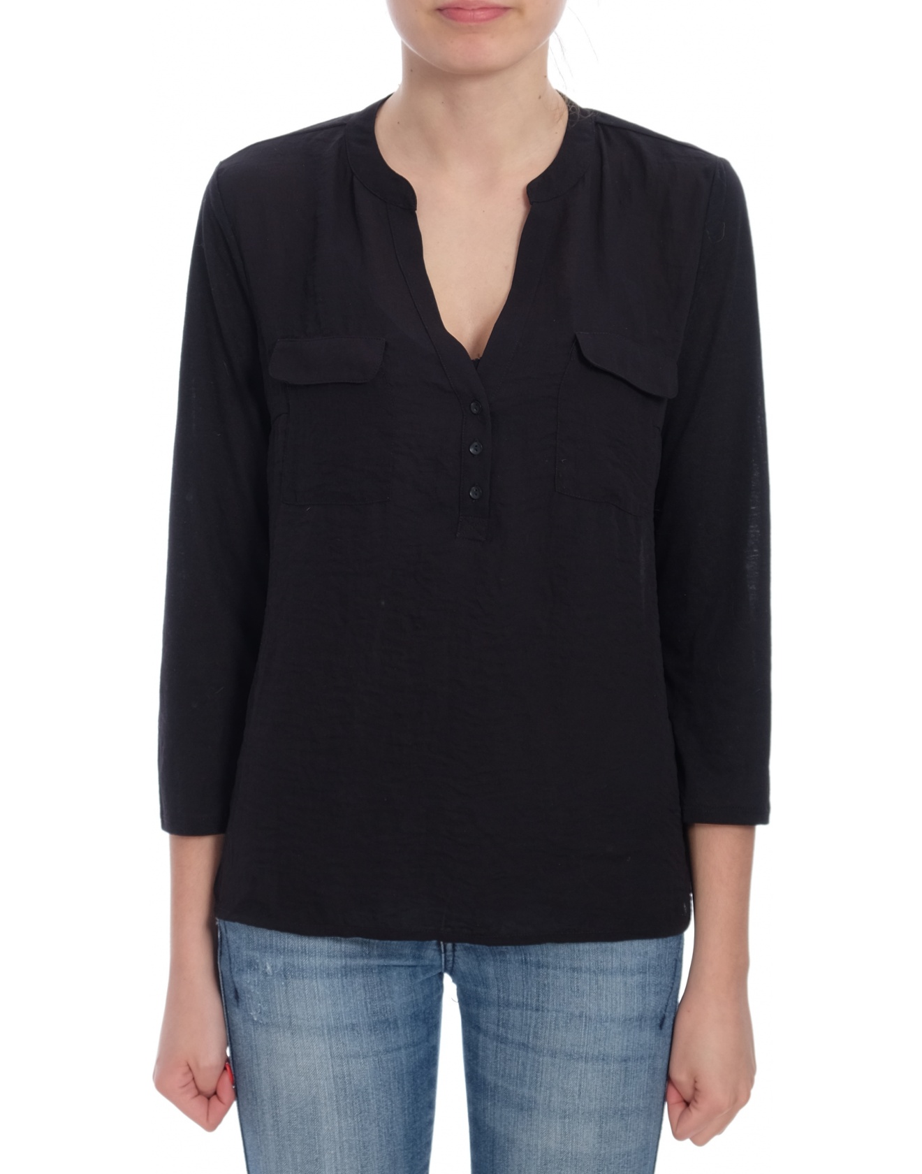 Дамска блуза с къс ръкав H&M