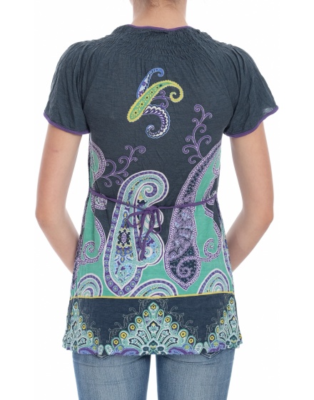 Дамска блуза с къс ръкав ZARA