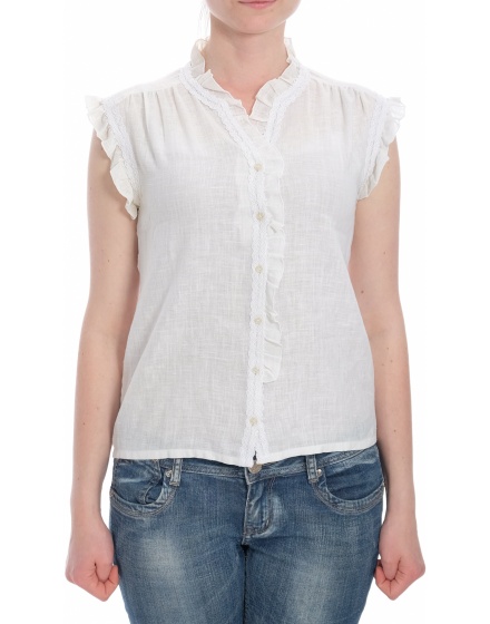 Дамска риза с къс ръкав