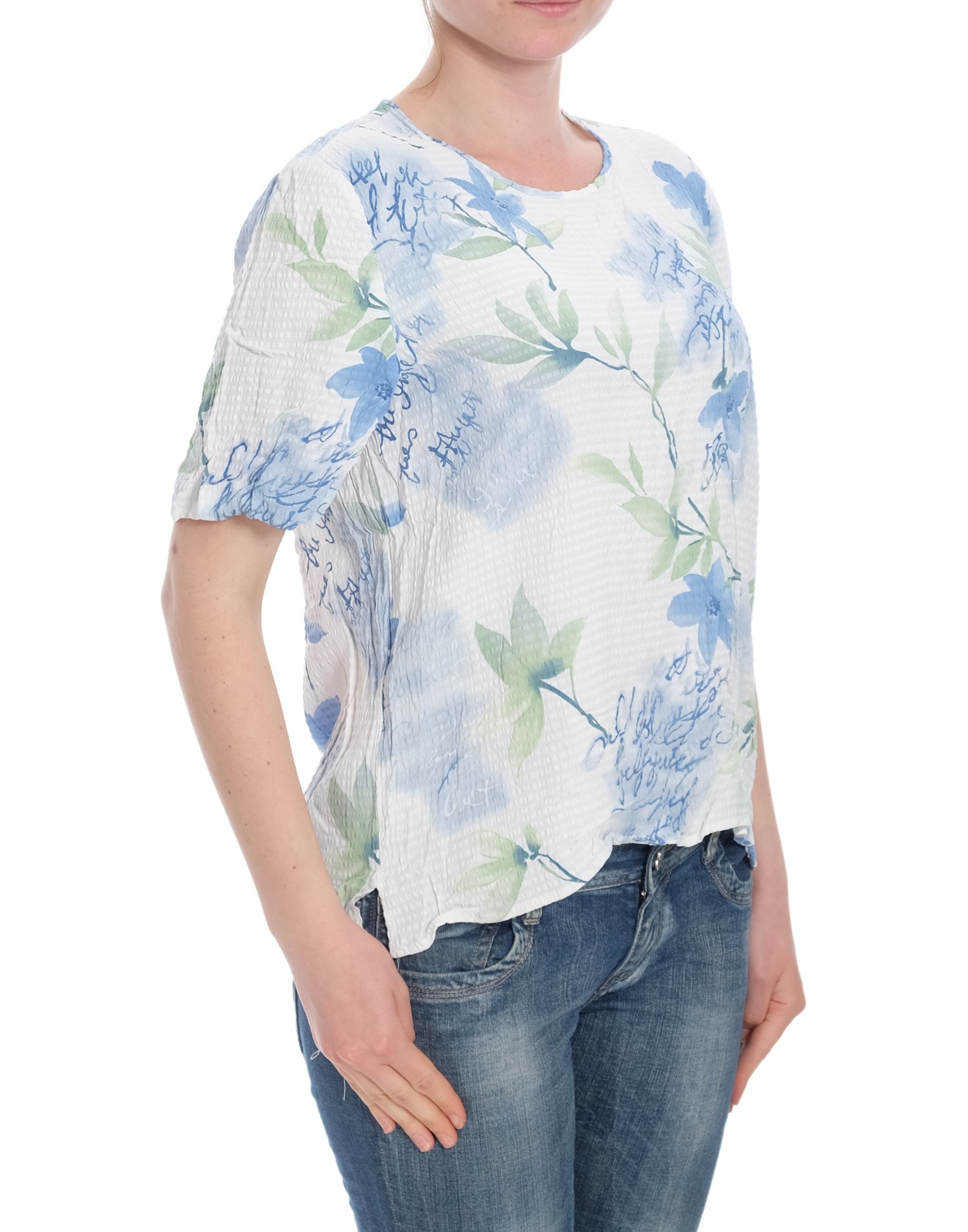 Дамска блуза с къс ръкав