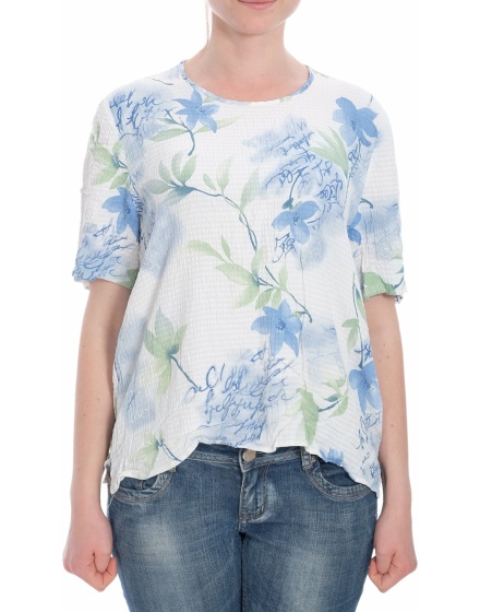 Дамска блуза с къс ръкав