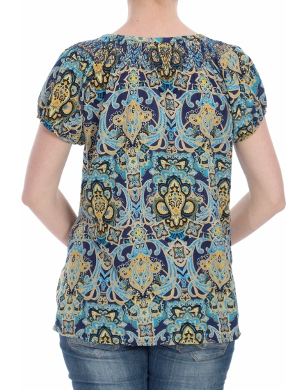 Дамска блуза с къс ръкав