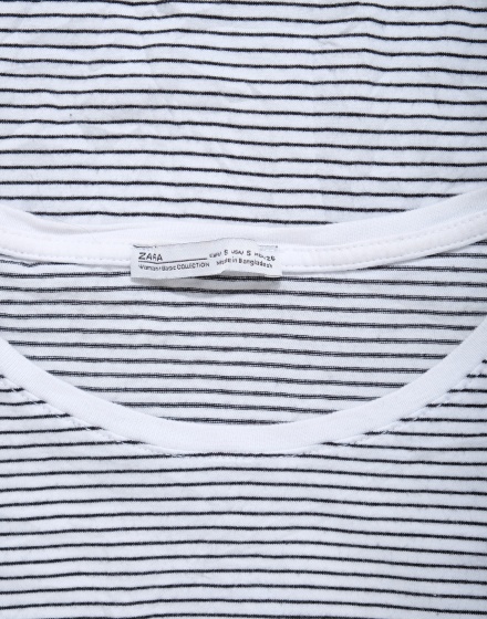 Дамска блуза с къс ръкав ZARA