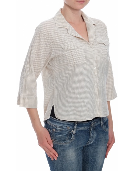 Дамска риза с къс ръкав Identic