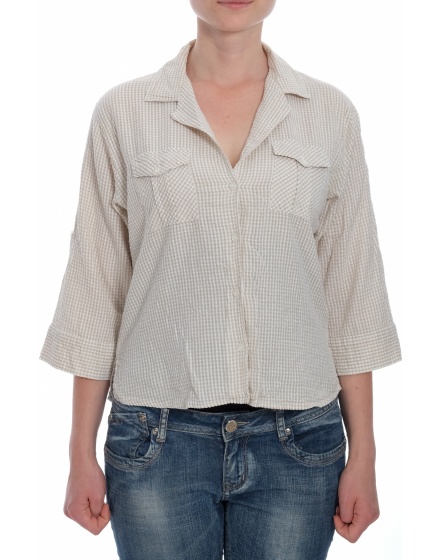 Дамска риза с къс ръкав Identic