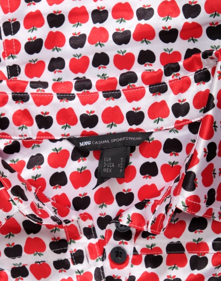 Дамска риза с къс ръкав MANGO