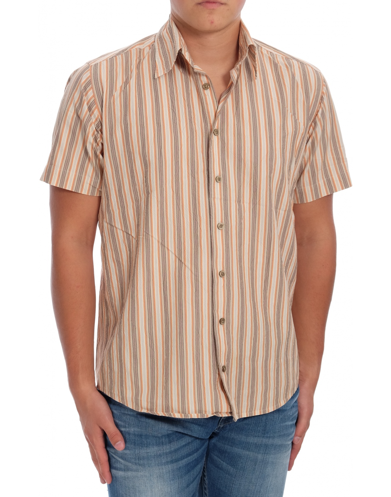 Мъжка риза с къс ръкав Pure