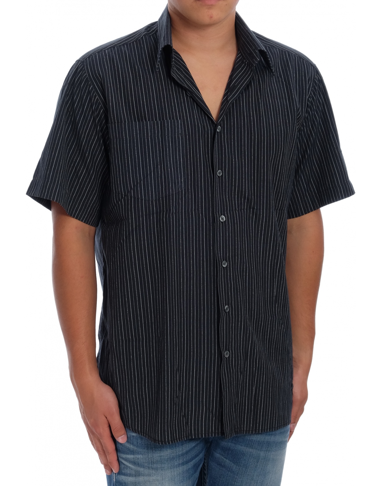 Мъжка риза с къс ръкав C.A.N.D.A