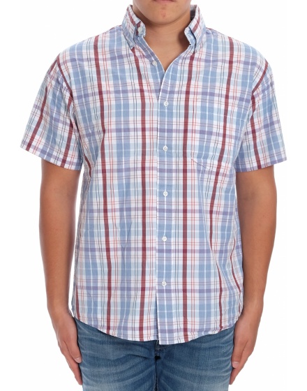 Мъжка риза с къс ръкав TCM