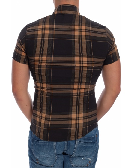 Мъжка риза с къс ръкав Afingo