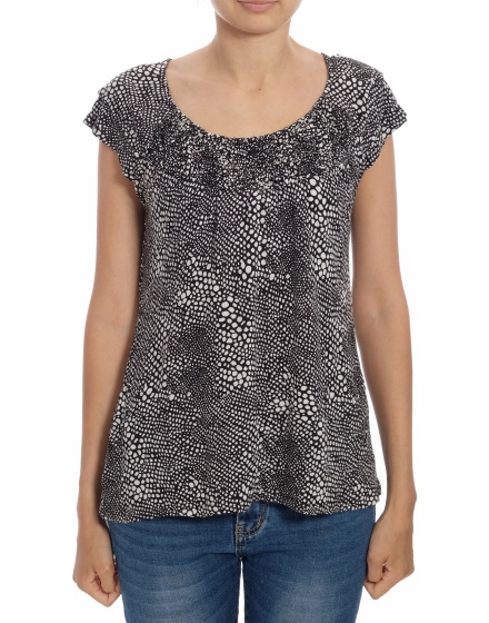 Дамска блуза с къс ръкав Rockmans