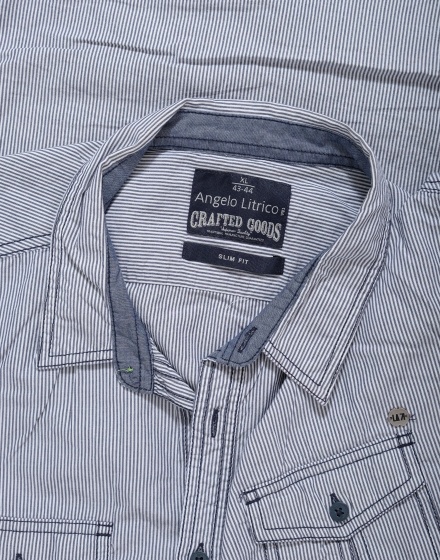 Мъжка риза с къс ръкав Angelo Litrico
