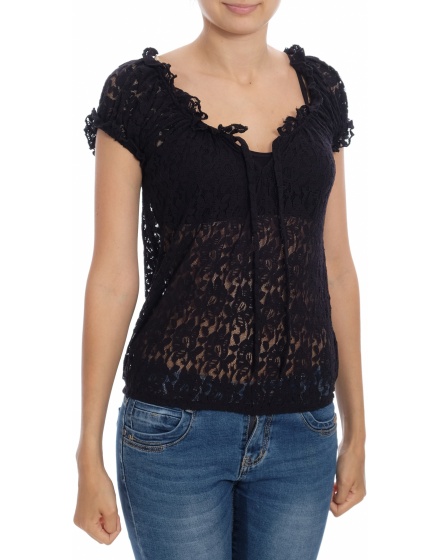 Дамска блуза с къс ръкав Amisu