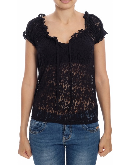 Дамска блуза с къс ръкав Amisu