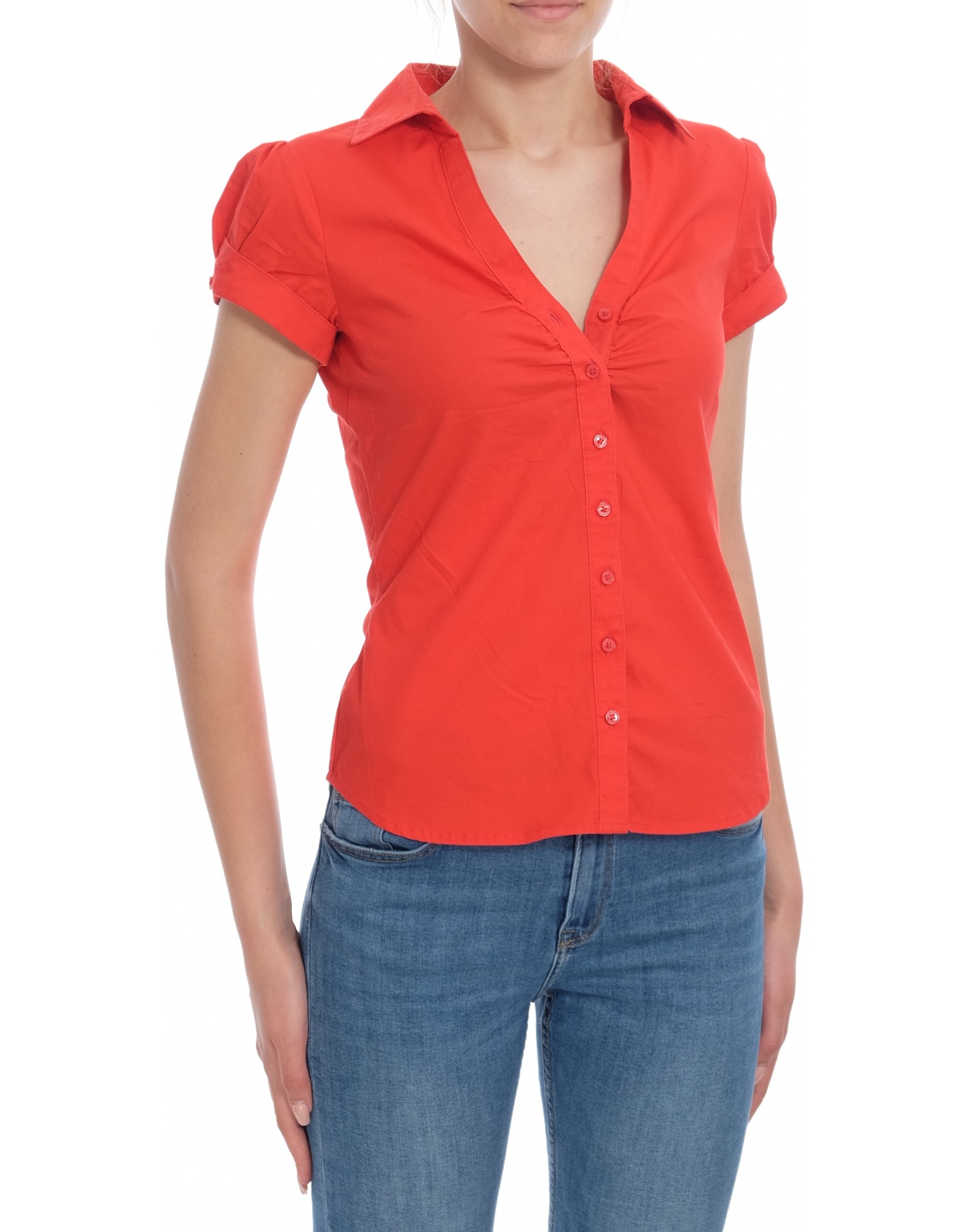 Дамска риза с къс ръкав H&M