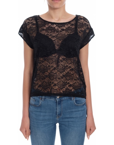 Дамска блуза с къс ръкав