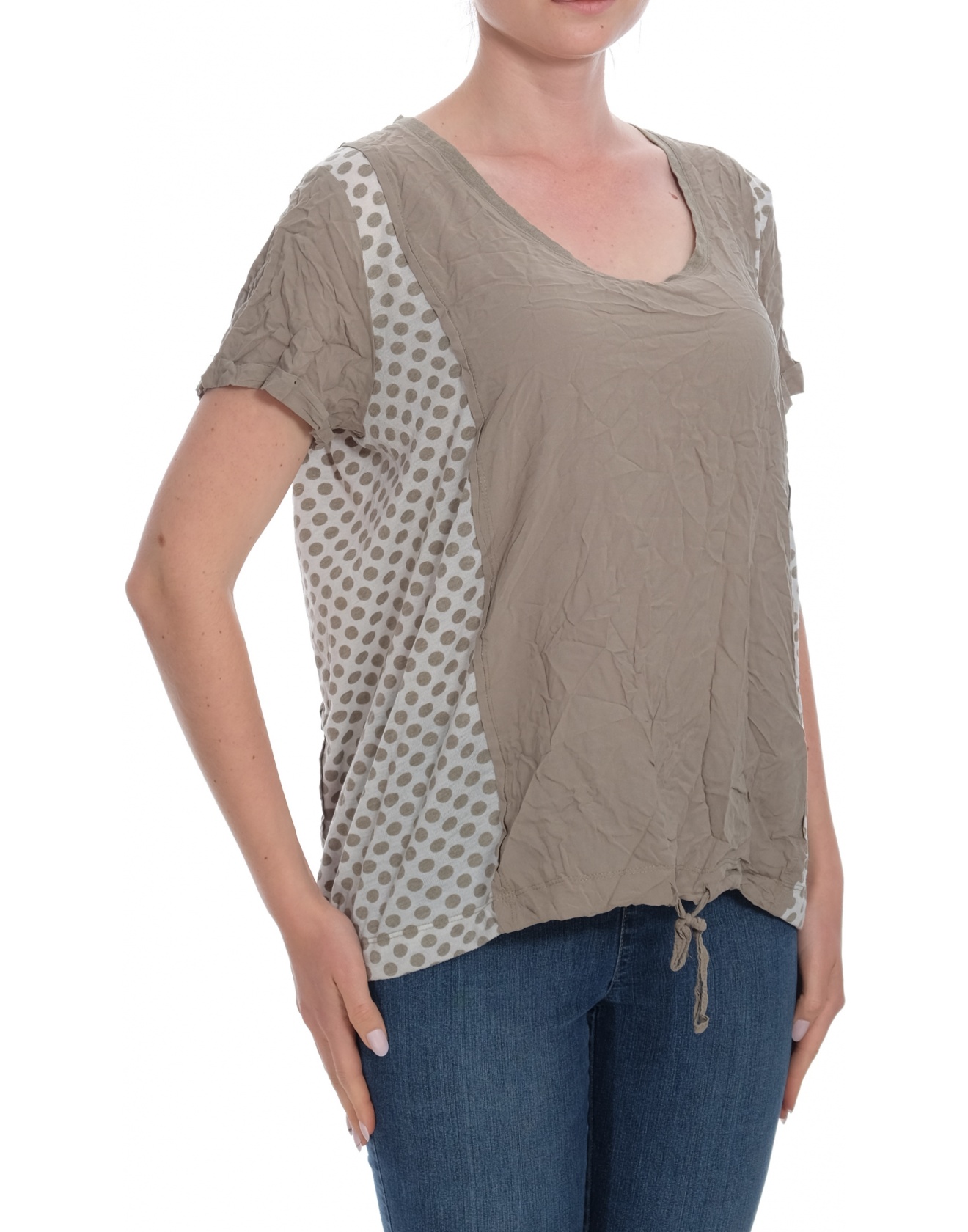 Дамска блуза с къс ръкав