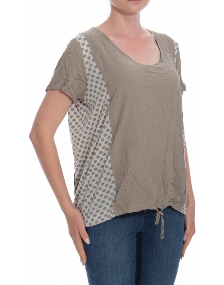 Дамска блуза с къс ръкав