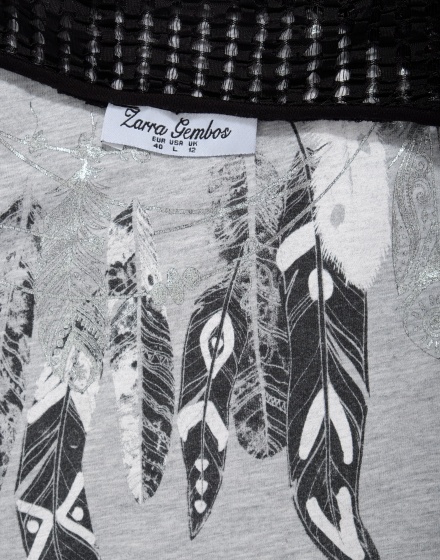 Дамска блуза с къс ръкав Zarra Gembos