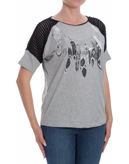 Дамска блуза с къс ръкав Zarra Gembos