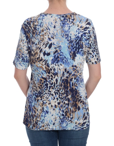 Дамска блуза с къс ръкав