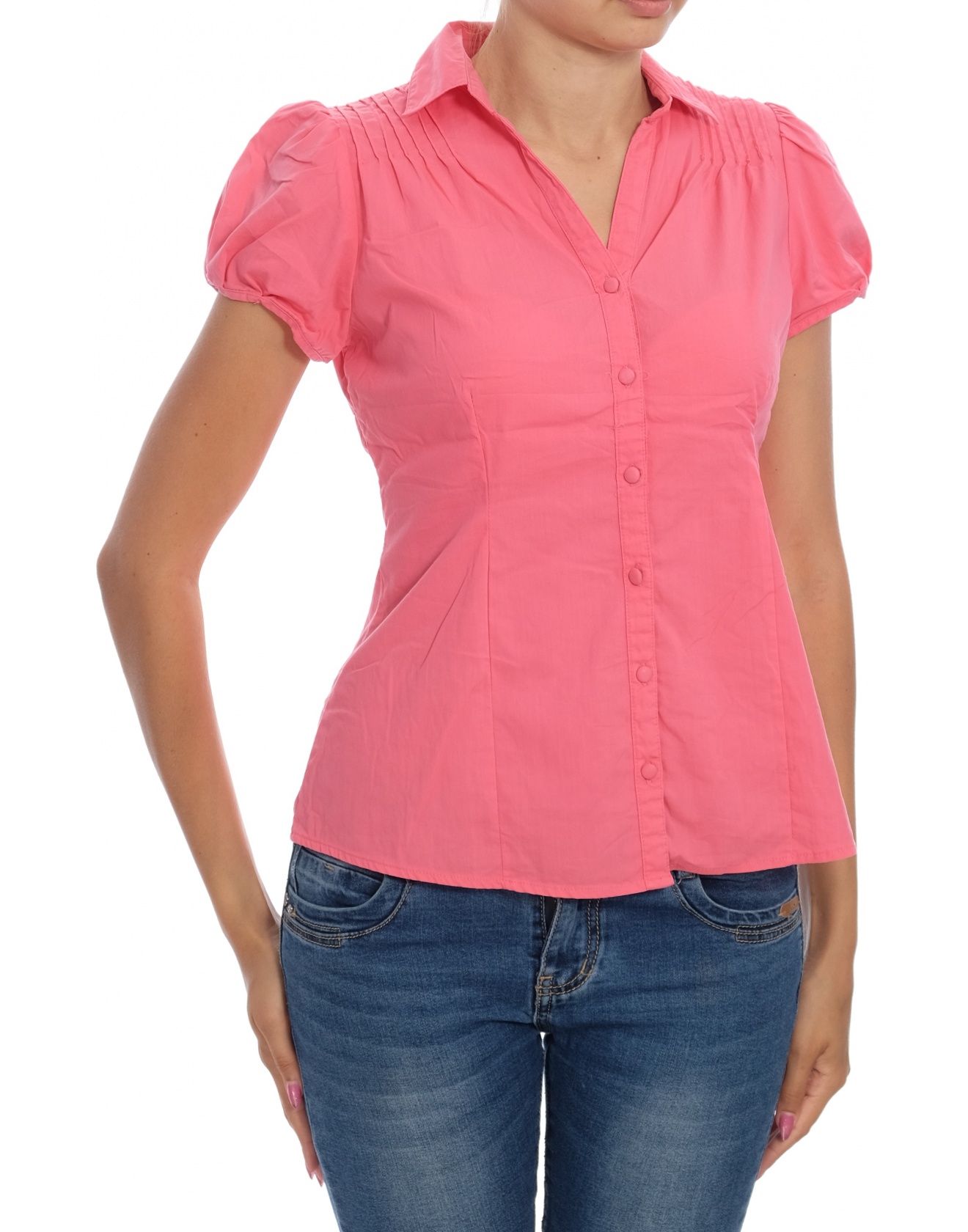 Дамска риза с къс ръкав Oxmo