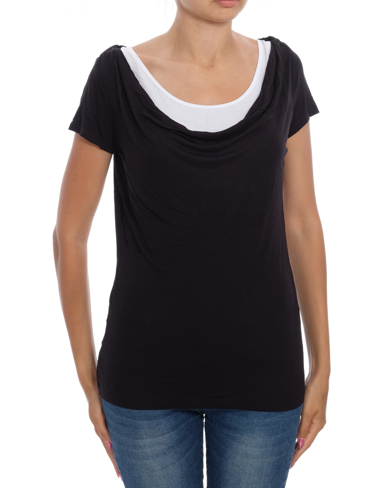 Дамска блуза с къс ръкав ESPRIT