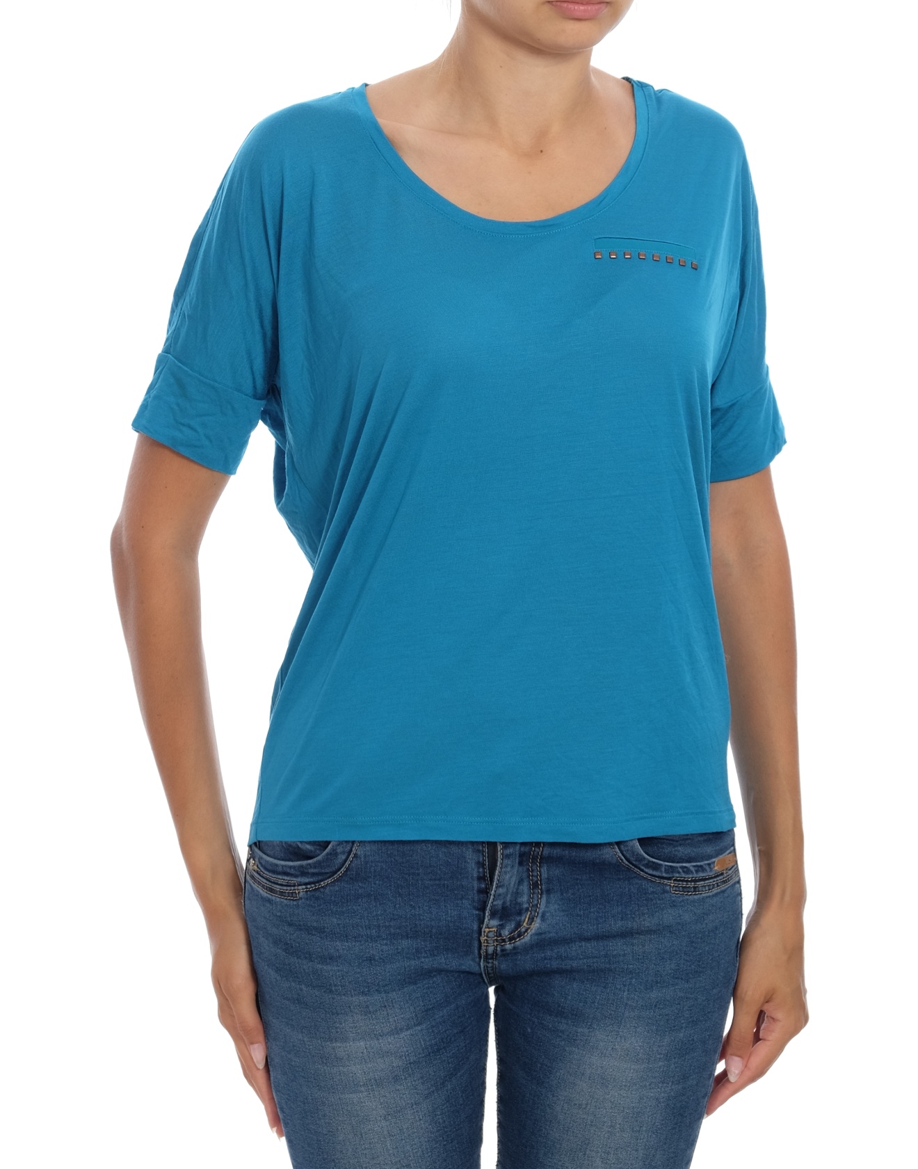 Дамска блуза с къс ръкав ESPRIT