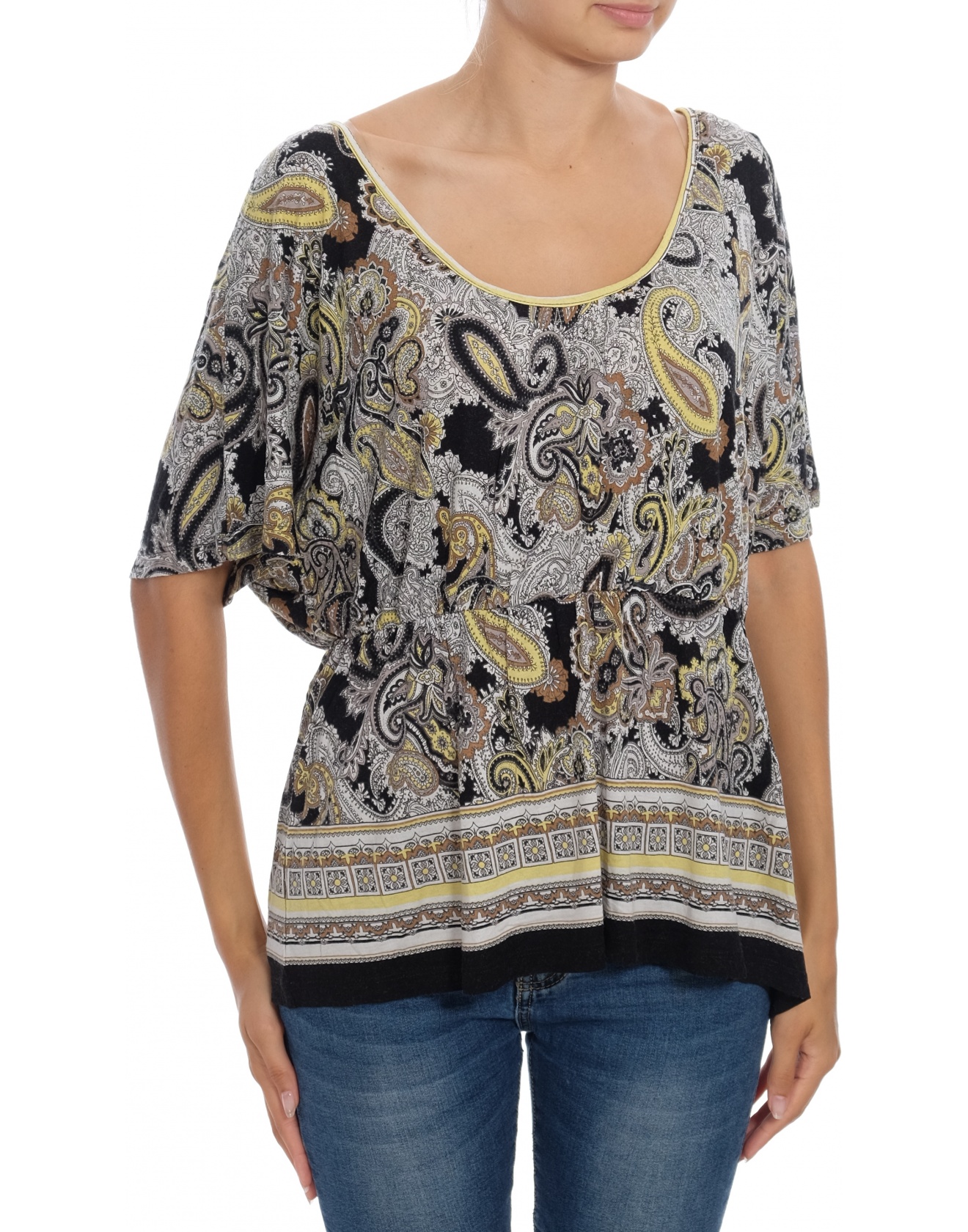 Дамска блуза с къс ръкав H&M