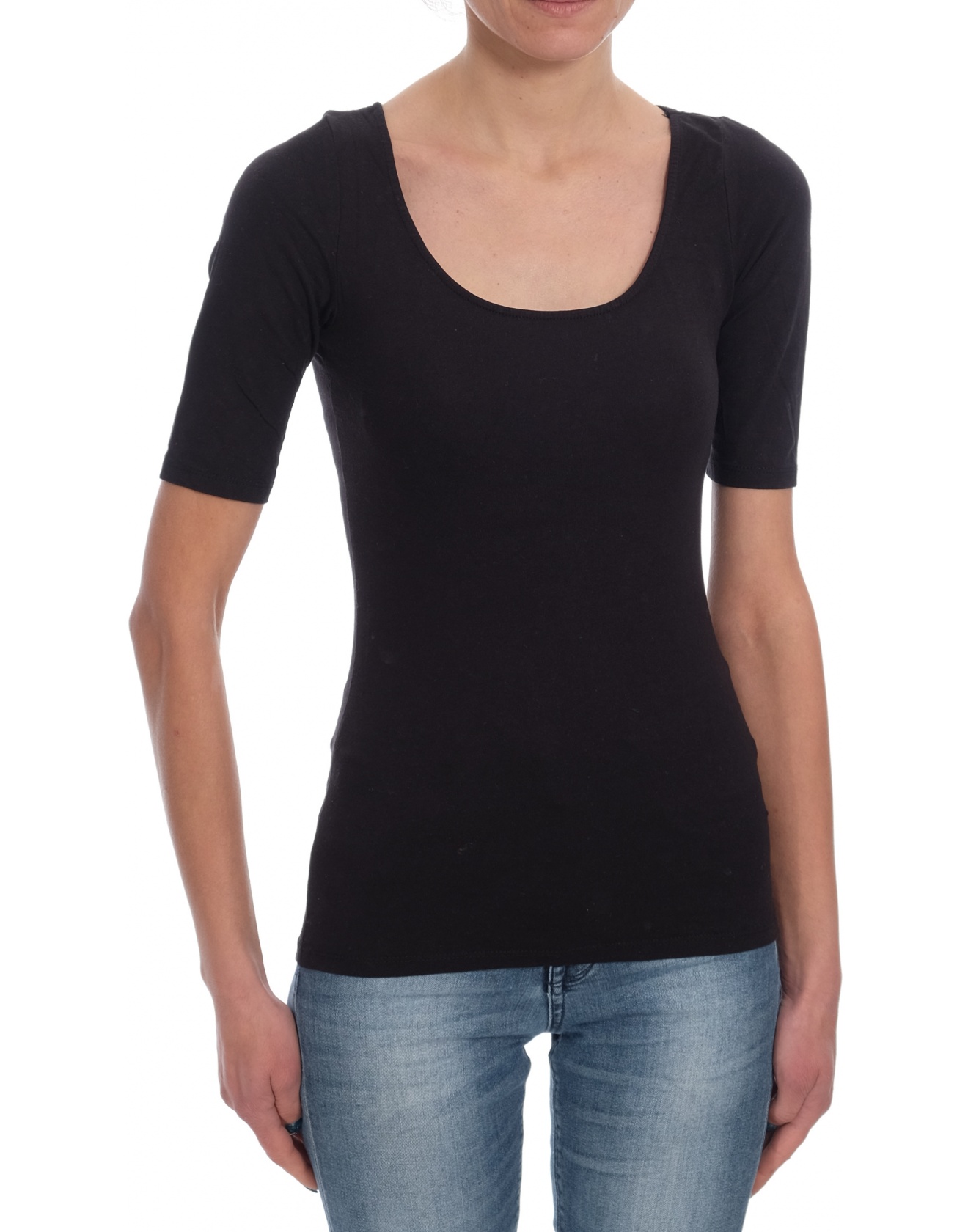 Дамска блуза с къс ръкав H&M