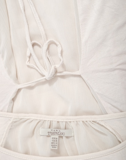 Дамска блуза с къс ръкав ZARA