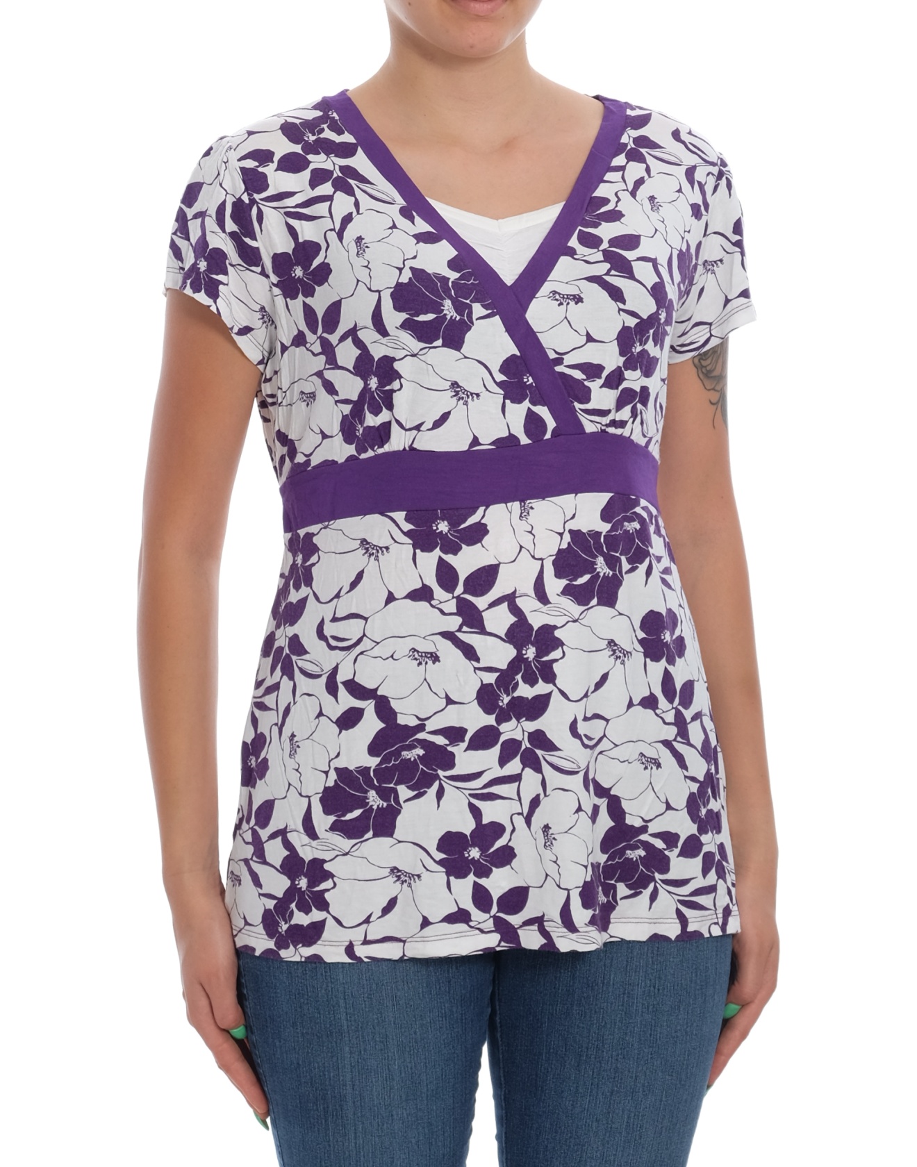 Дамска блуза с къс ръкав C&A