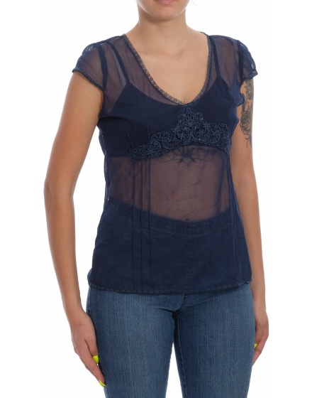 Дамска блуза с къс ръкав Lindex